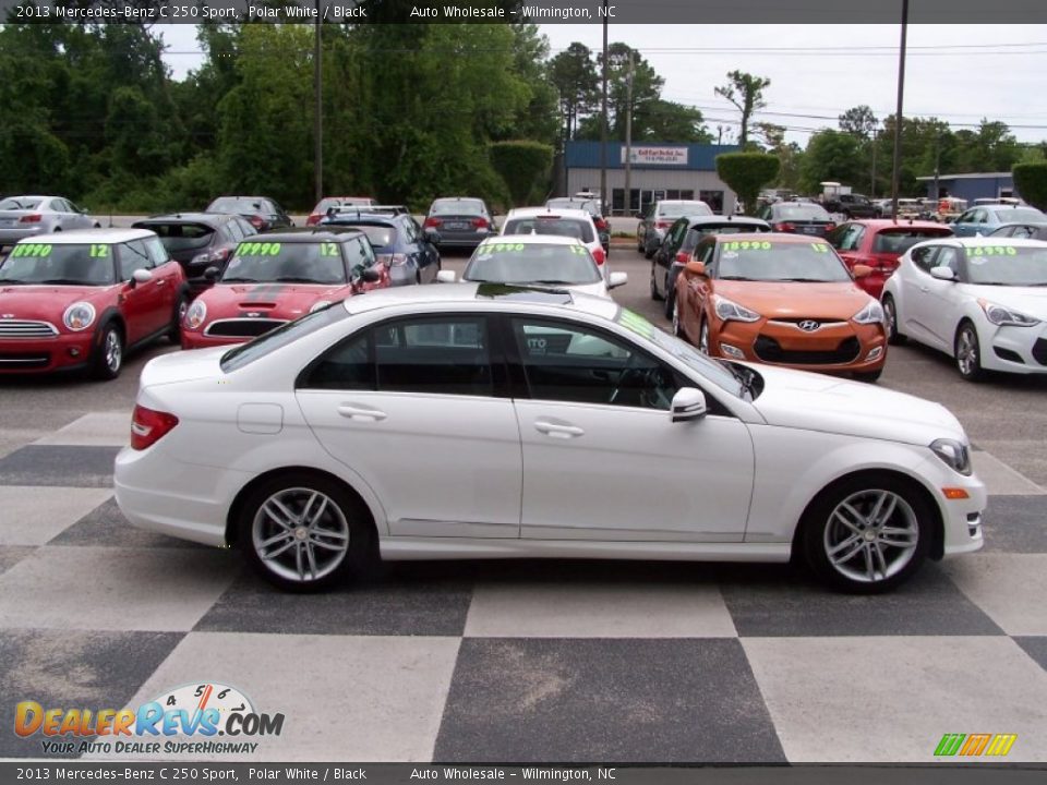 2013 Mercedes-Benz C 250 Sport Polar White / Black Photo #3