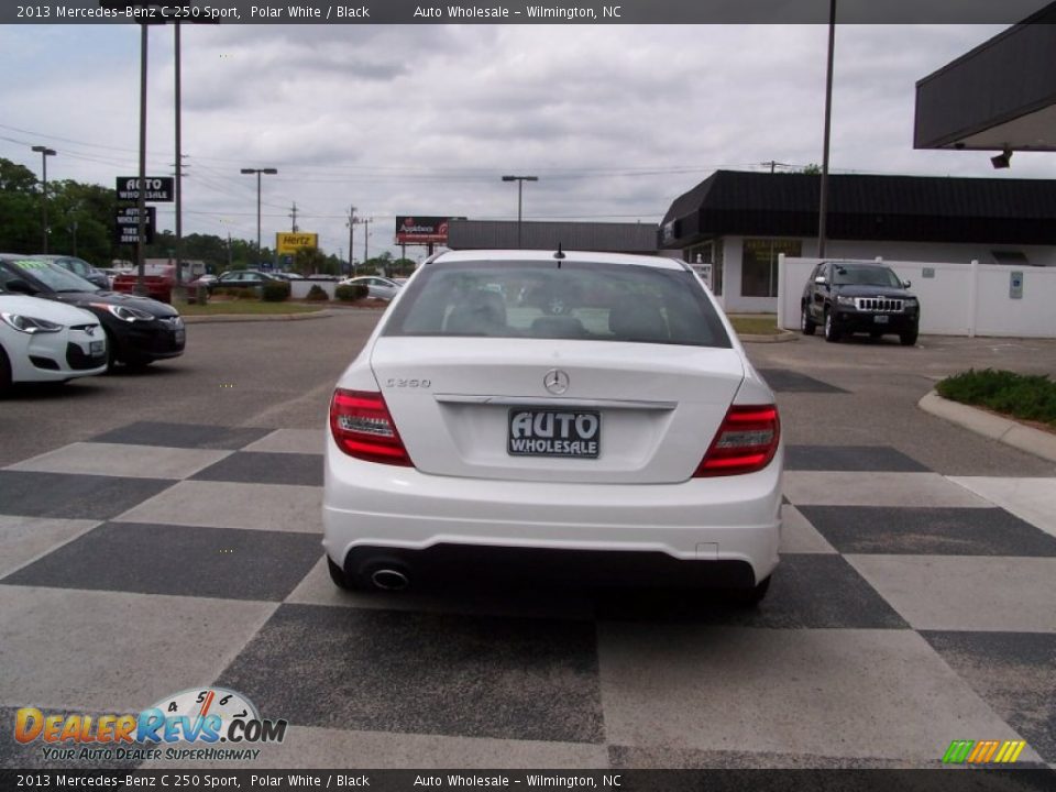 2013 Mercedes-Benz C 250 Sport Polar White / Black Photo #4