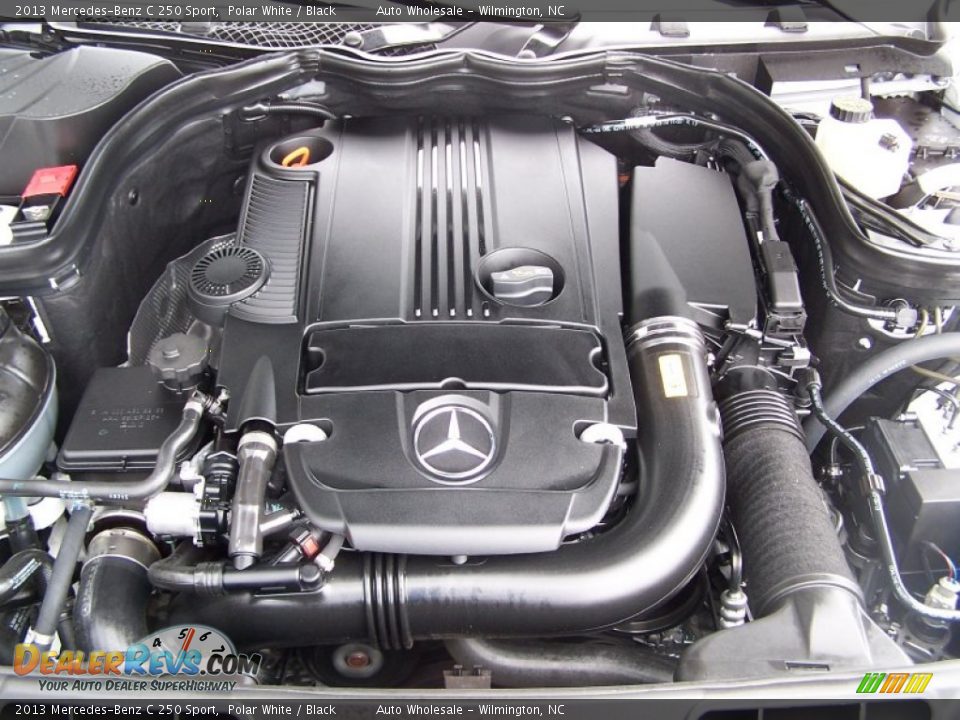 2013 Mercedes-Benz C 250 Sport Polar White / Black Photo #6