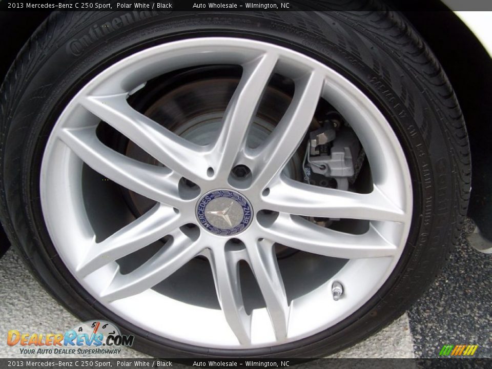 2013 Mercedes-Benz C 250 Sport Polar White / Black Photo #7