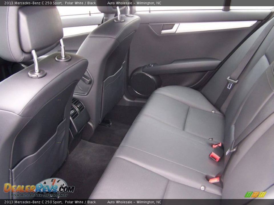 2013 Mercedes-Benz C 250 Sport Polar White / Black Photo #12