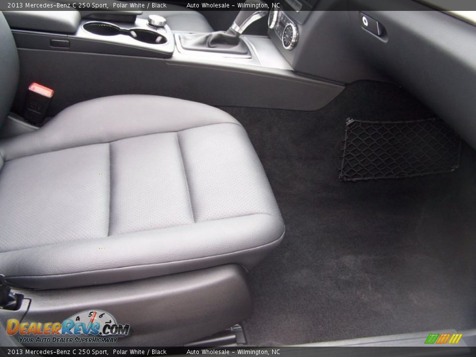 2013 Mercedes-Benz C 250 Sport Polar White / Black Photo #13