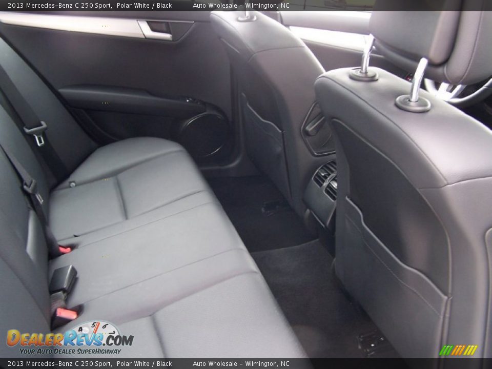 2013 Mercedes-Benz C 250 Sport Polar White / Black Photo #14