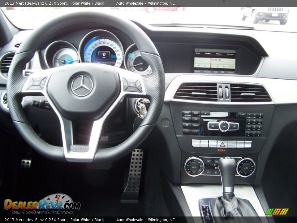 2013 Mercedes-Benz C 250 Sport Polar White / Black Photo #15
