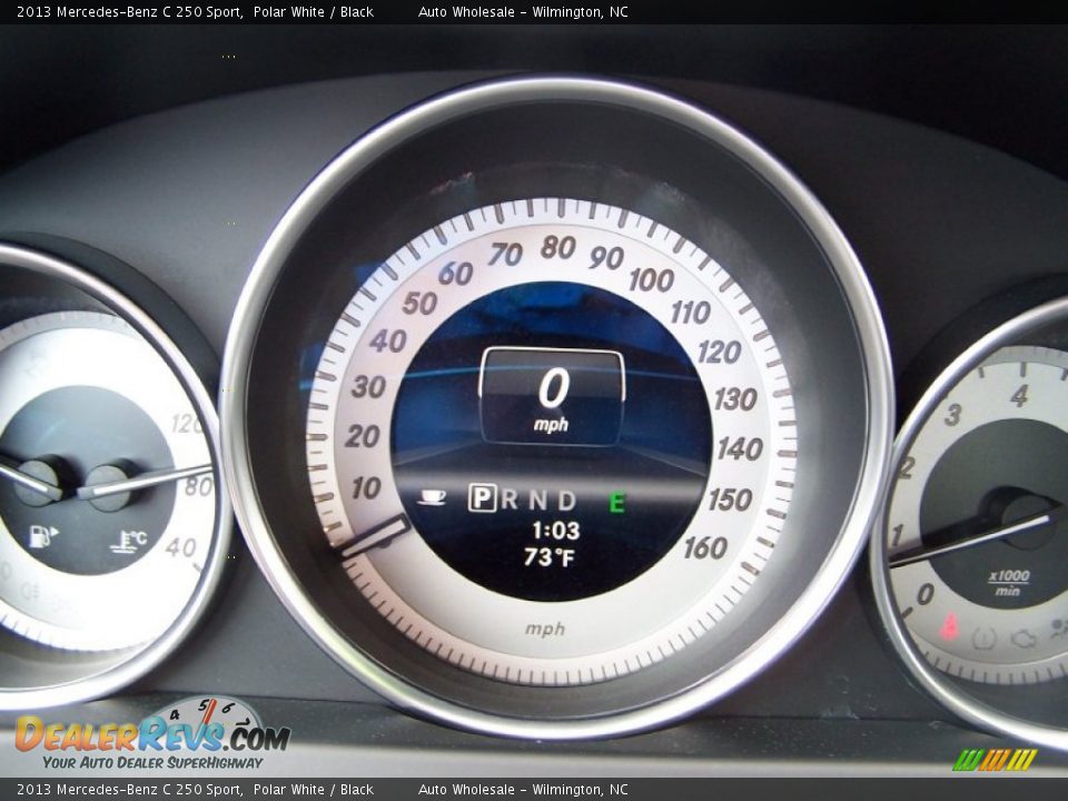 2013 Mercedes-Benz C 250 Sport Polar White / Black Photo #16