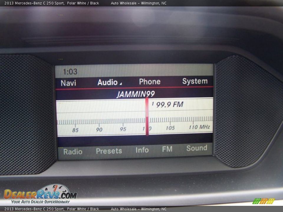 2013 Mercedes-Benz C 250 Sport Polar White / Black Photo #17