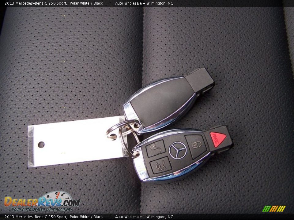 2013 Mercedes-Benz C 250 Sport Polar White / Black Photo #20