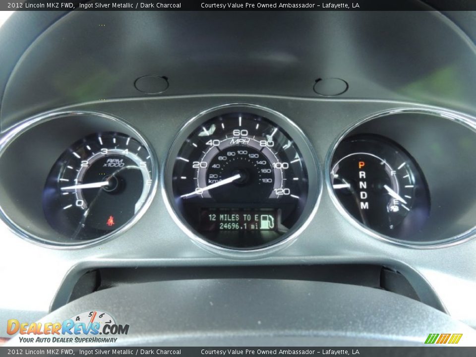 2012 Lincoln MKZ FWD Ingot Silver Metallic / Dark Charcoal Photo #15