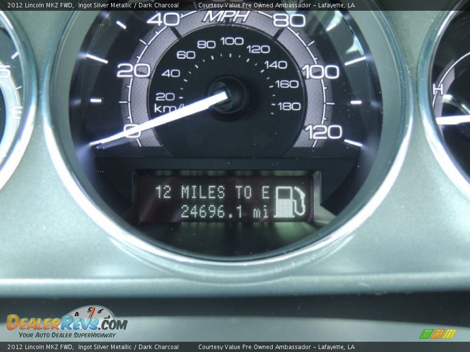 2012 Lincoln MKZ FWD Ingot Silver Metallic / Dark Charcoal Photo #16