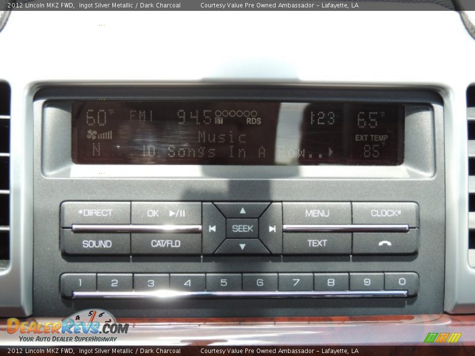 2012 Lincoln MKZ FWD Ingot Silver Metallic / Dark Charcoal Photo #18