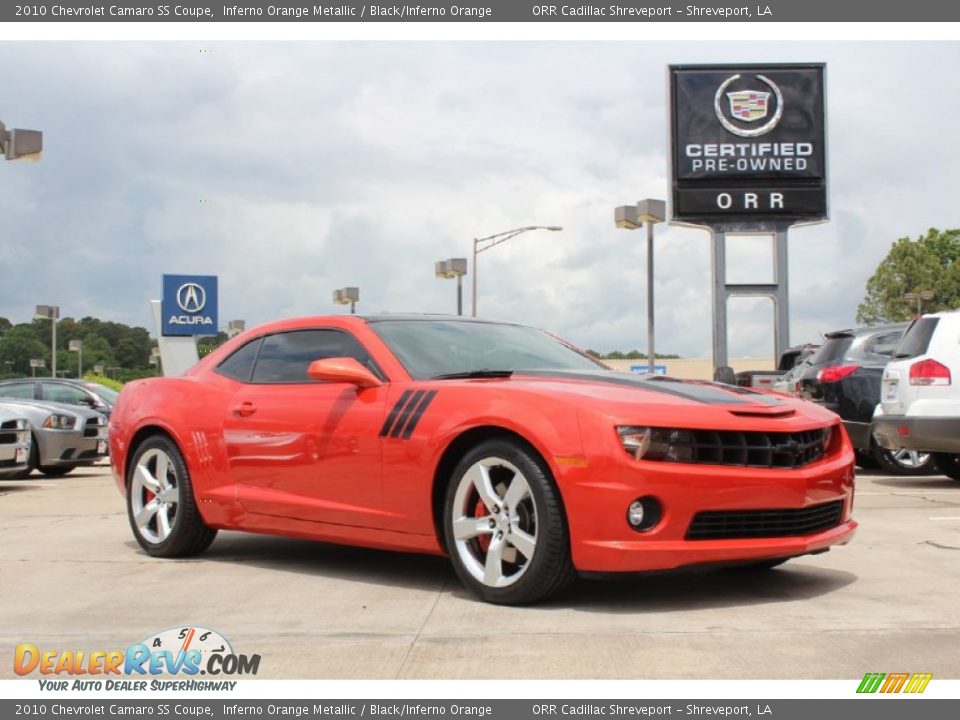 2010 Chevrolet Camaro SS Coupe Inferno Orange Metallic / Black/Inferno Orange Photo #1