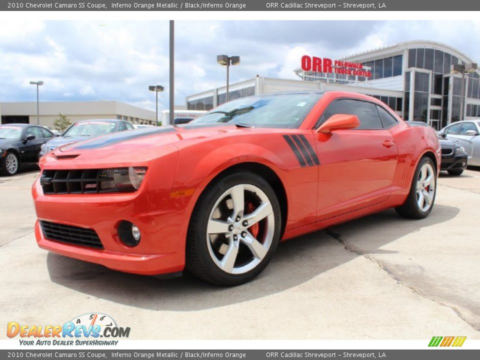 2010 Chevrolet Camaro SS Coupe Inferno Orange Metallic / Black/Inferno Orange Photo #2