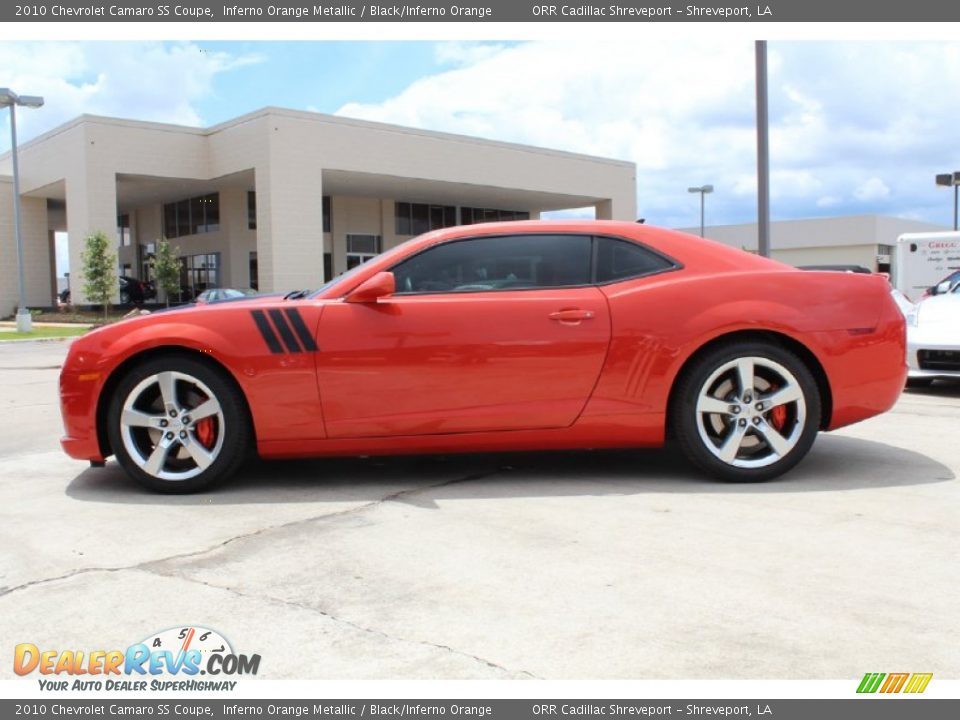 2010 Chevrolet Camaro SS Coupe Inferno Orange Metallic / Black/Inferno Orange Photo #3