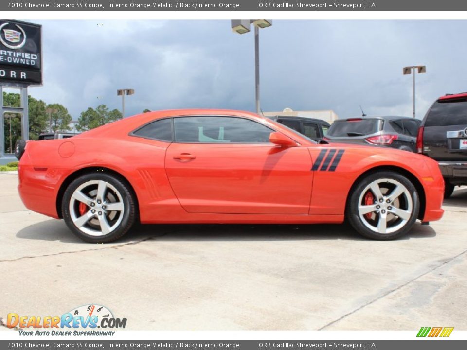 2010 Chevrolet Camaro SS Coupe Inferno Orange Metallic / Black/Inferno Orange Photo #4