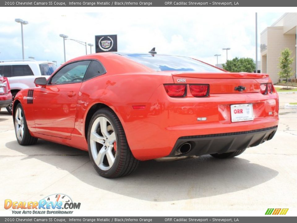 2010 Chevrolet Camaro SS Coupe Inferno Orange Metallic / Black/Inferno Orange Photo #5
