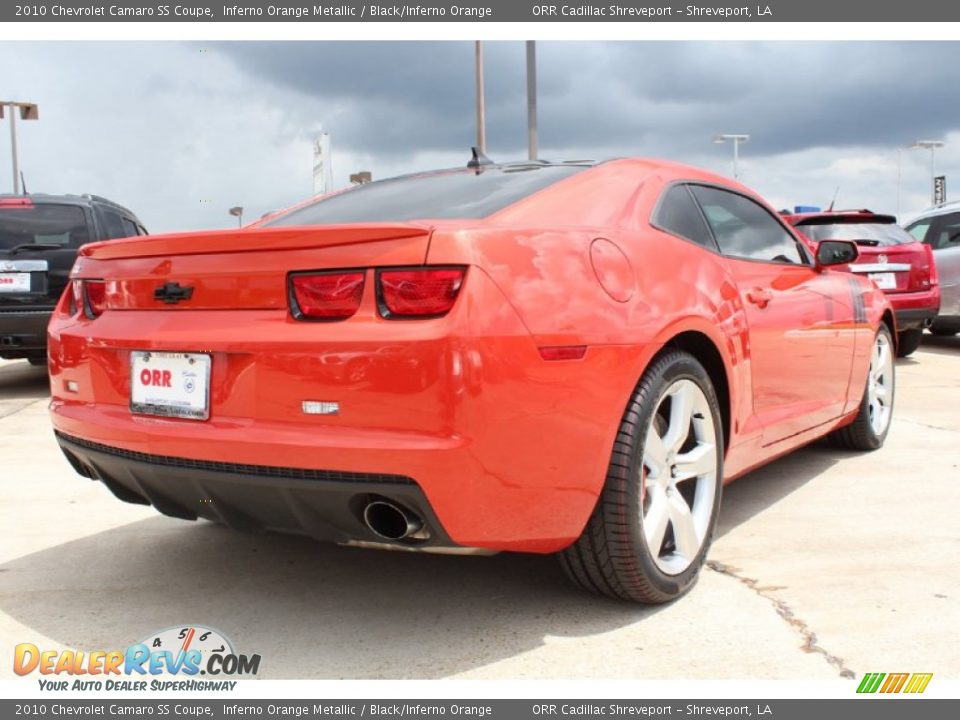 2010 Chevrolet Camaro SS Coupe Inferno Orange Metallic / Black/Inferno Orange Photo #6