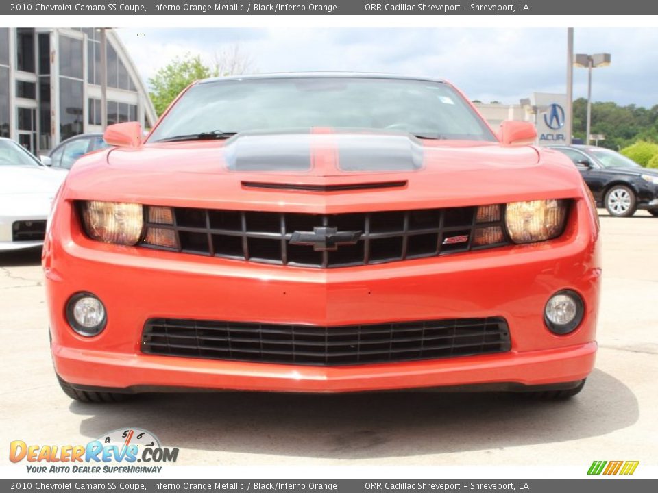 2010 Chevrolet Camaro SS Coupe Inferno Orange Metallic / Black/Inferno Orange Photo #7