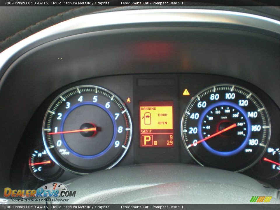 2009 Infiniti FX 50 AWD S Liquid Platinum Metallic / Graphite Photo #7