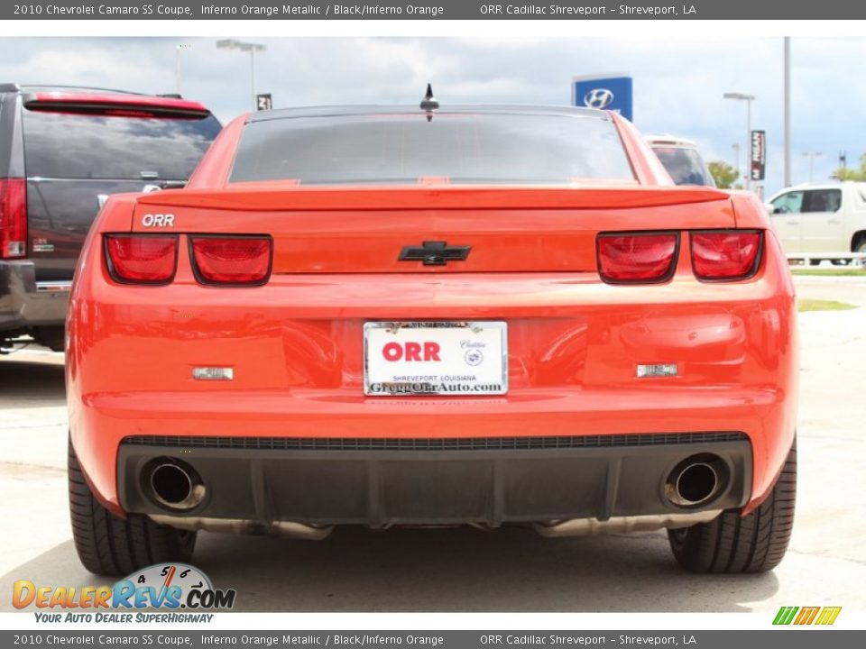 2010 Chevrolet Camaro SS Coupe Inferno Orange Metallic / Black/Inferno Orange Photo #8