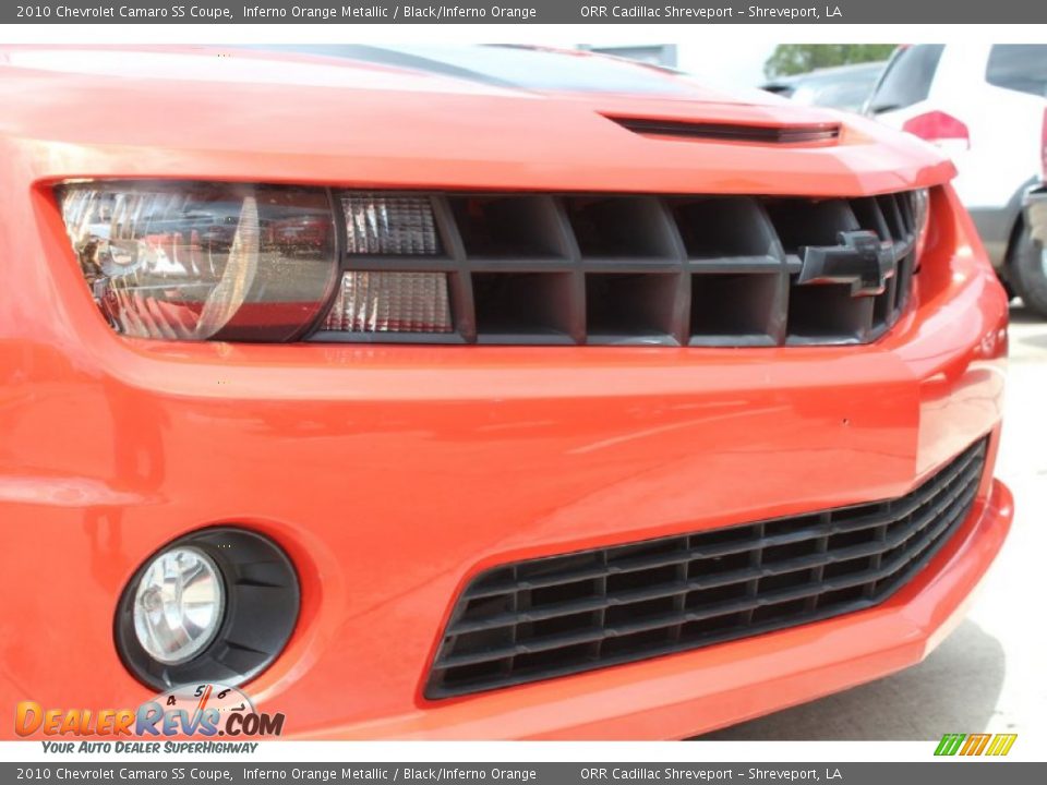 2010 Chevrolet Camaro SS Coupe Inferno Orange Metallic / Black/Inferno Orange Photo #9