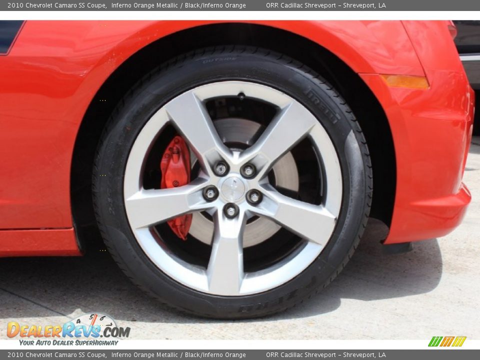 2010 Chevrolet Camaro SS Coupe Inferno Orange Metallic / Black/Inferno Orange Photo #13