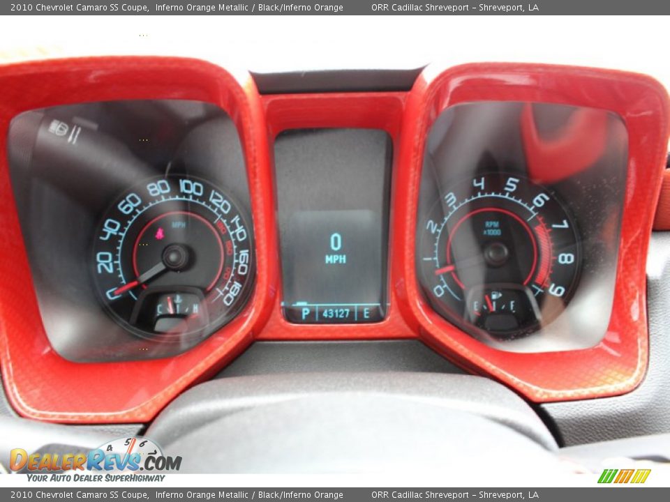 2010 Chevrolet Camaro SS Coupe Inferno Orange Metallic / Black/Inferno Orange Photo #15