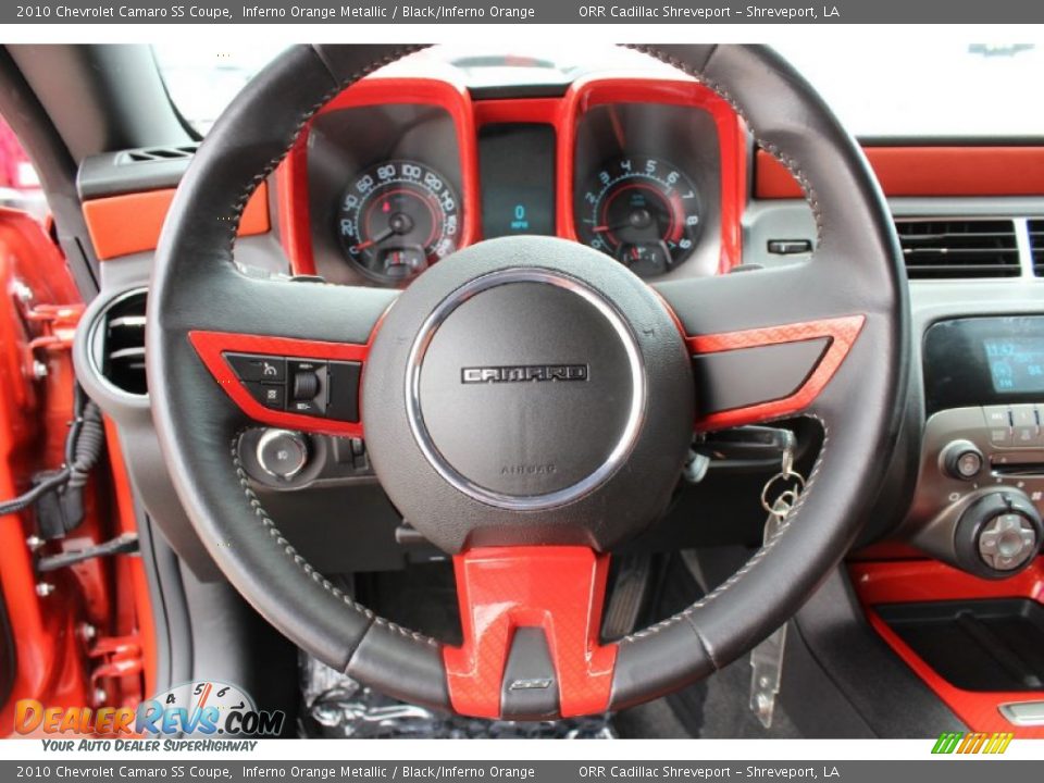 2010 Chevrolet Camaro SS Coupe Inferno Orange Metallic / Black/Inferno Orange Photo #16
