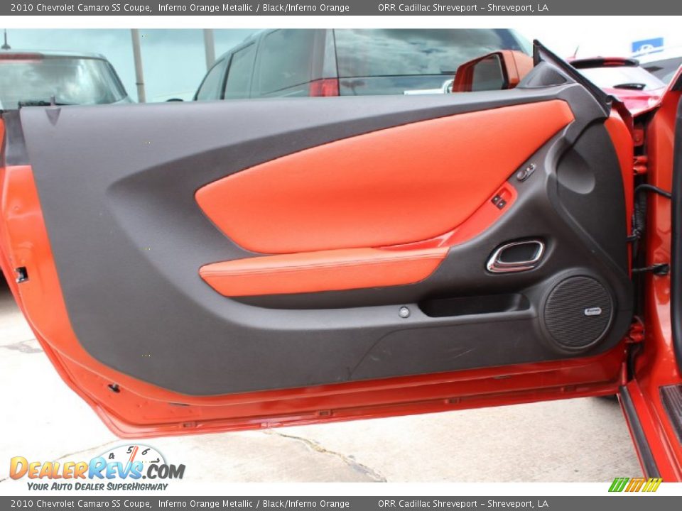 2010 Chevrolet Camaro SS Coupe Inferno Orange Metallic / Black/Inferno Orange Photo #17