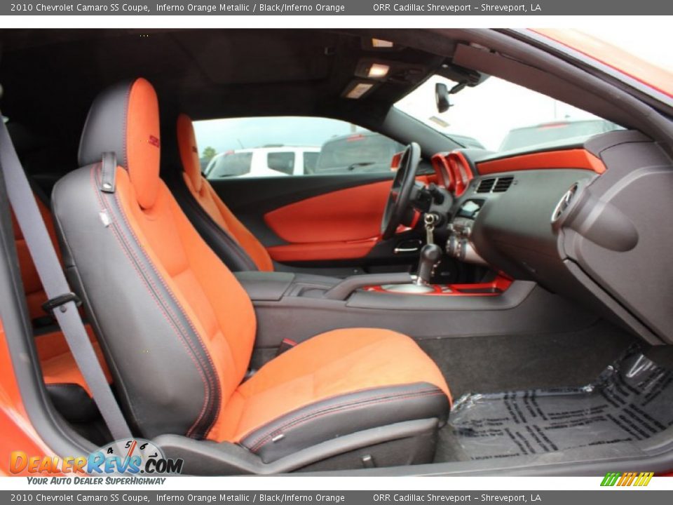 2010 Chevrolet Camaro SS Coupe Inferno Orange Metallic / Black/Inferno Orange Photo #20