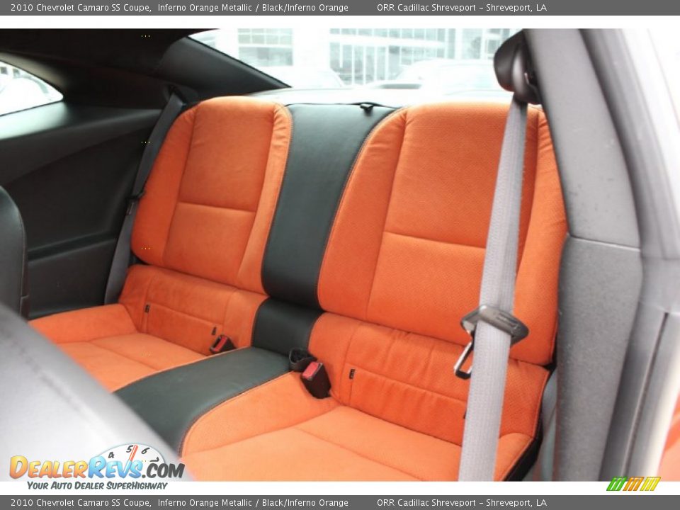 2010 Chevrolet Camaro SS Coupe Inferno Orange Metallic / Black/Inferno Orange Photo #21