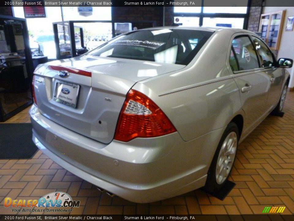 2010 Ford Fusion SE Brilliant Silver Metallic / Charcoal Black Photo #2