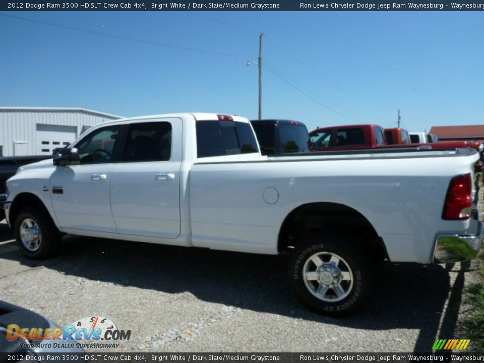 2012 Dodge Ram 3500 HD SLT Crew Cab 4x4 Bright White / Dark Slate/Medium Graystone Photo #2
