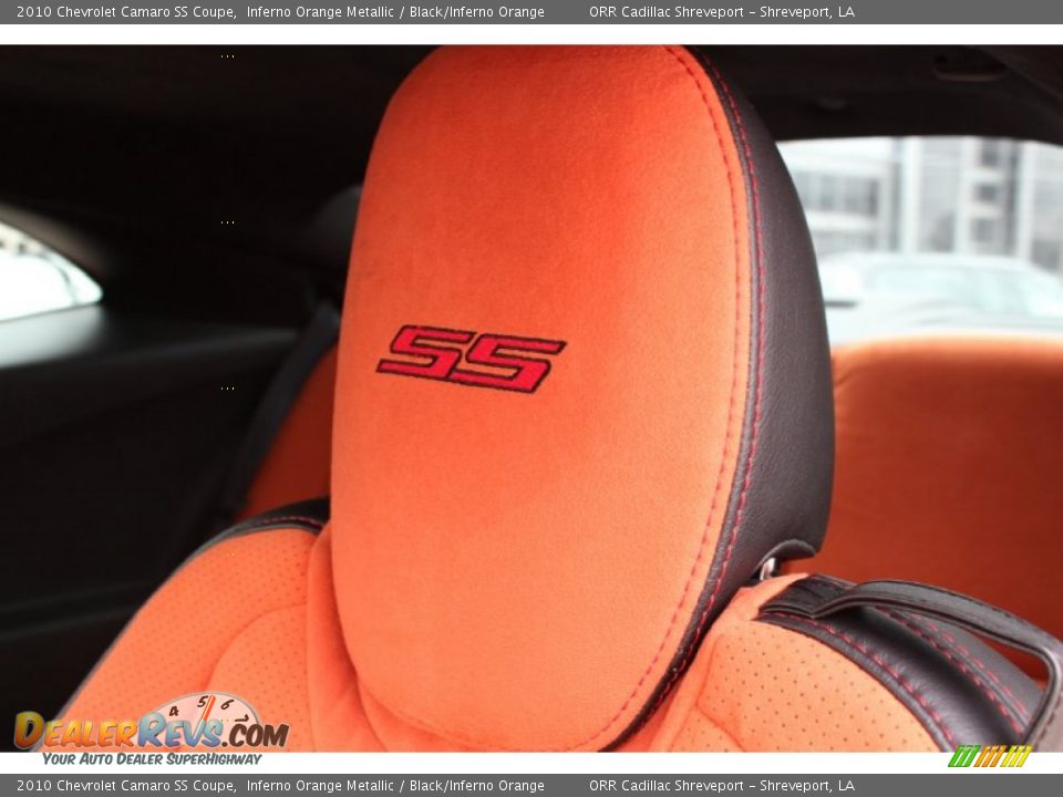 2010 Chevrolet Camaro SS Coupe Inferno Orange Metallic / Black/Inferno Orange Photo #28