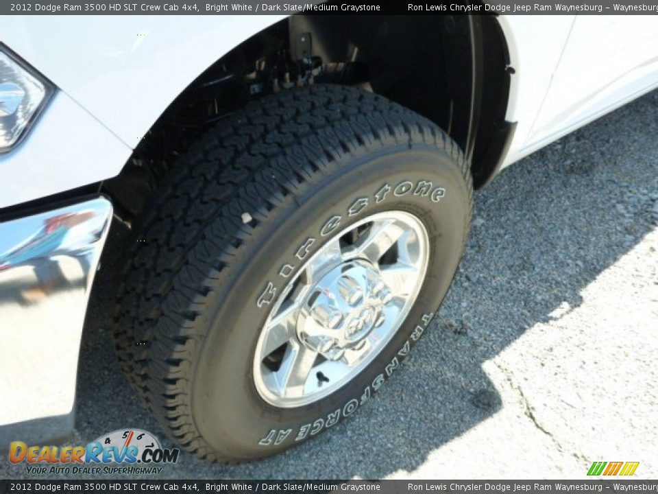 2012 Dodge Ram 3500 HD SLT Crew Cab 4x4 Bright White / Dark Slate/Medium Graystone Photo #3