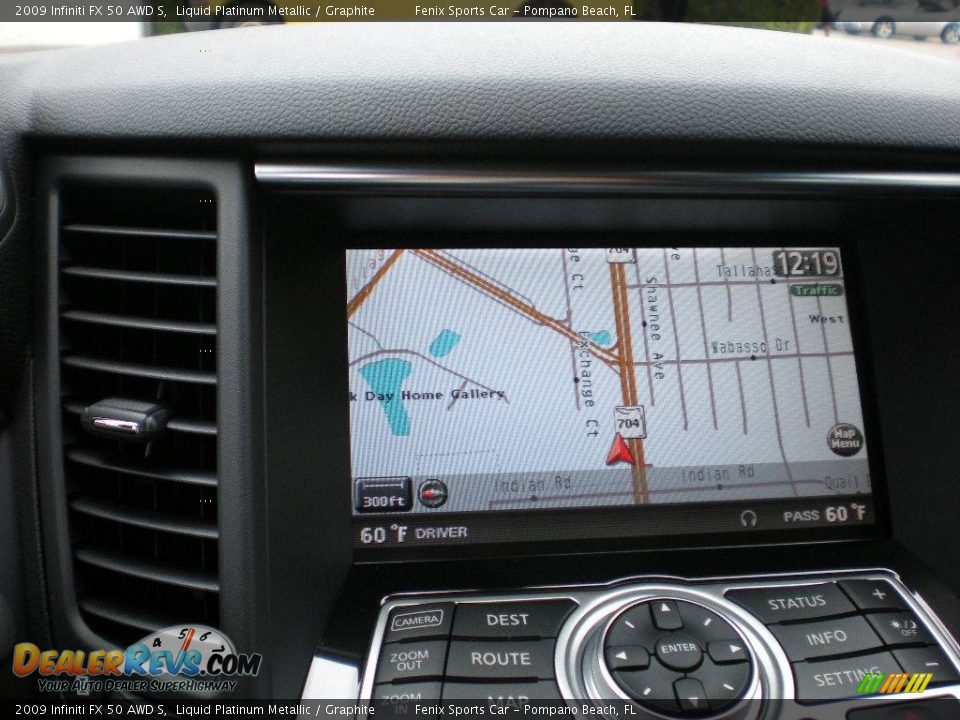 2009 Infiniti FX 50 AWD S Liquid Platinum Metallic / Graphite Photo #8