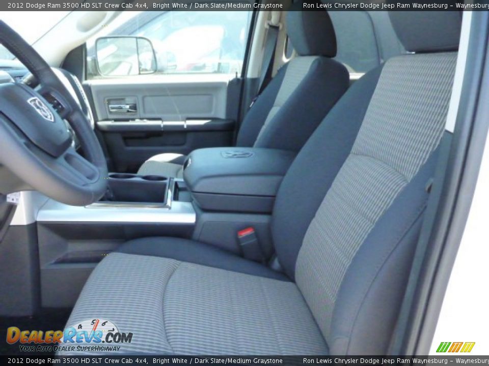 2012 Dodge Ram 3500 HD SLT Crew Cab 4x4 Bright White / Dark Slate/Medium Graystone Photo #4
