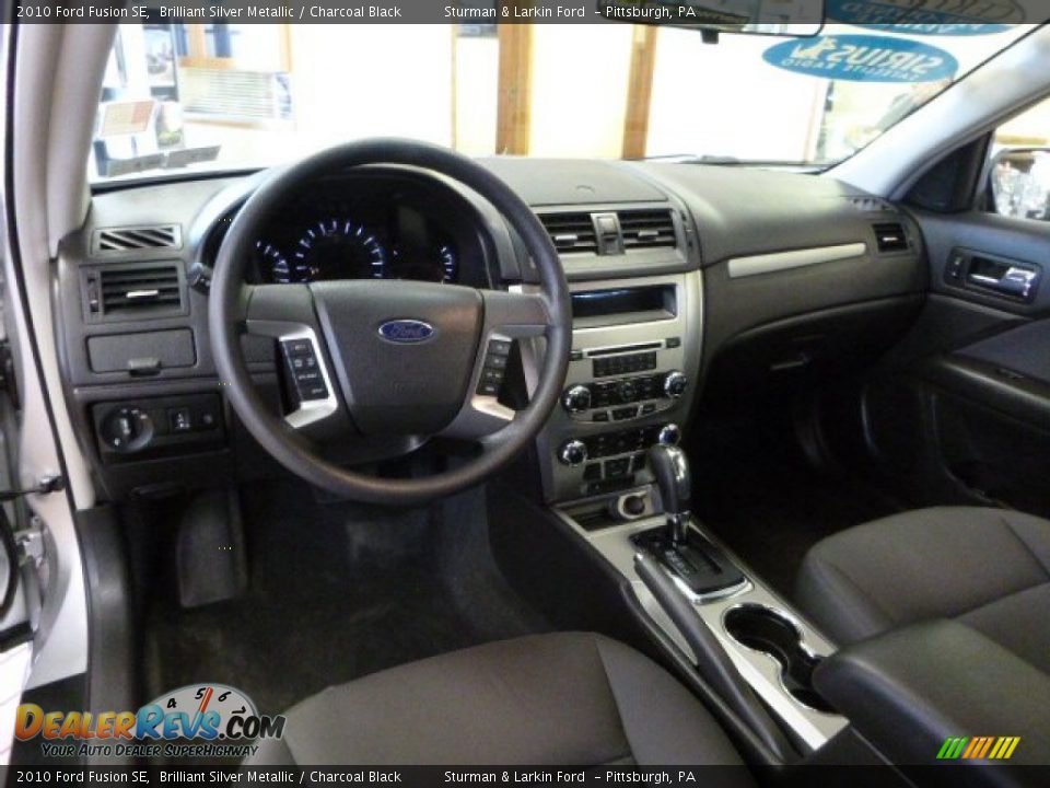 2010 Ford Fusion SE Brilliant Silver Metallic / Charcoal Black Photo #10