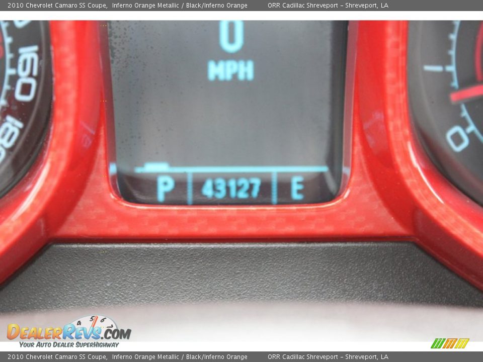 2010 Chevrolet Camaro SS Coupe Inferno Orange Metallic / Black/Inferno Orange Photo #33