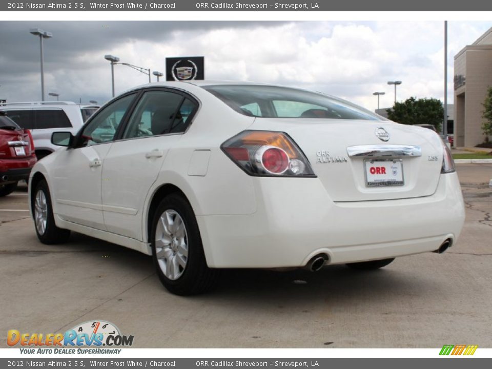 2012 Nissan Altima 2.5 S Winter Frost White / Charcoal Photo #3