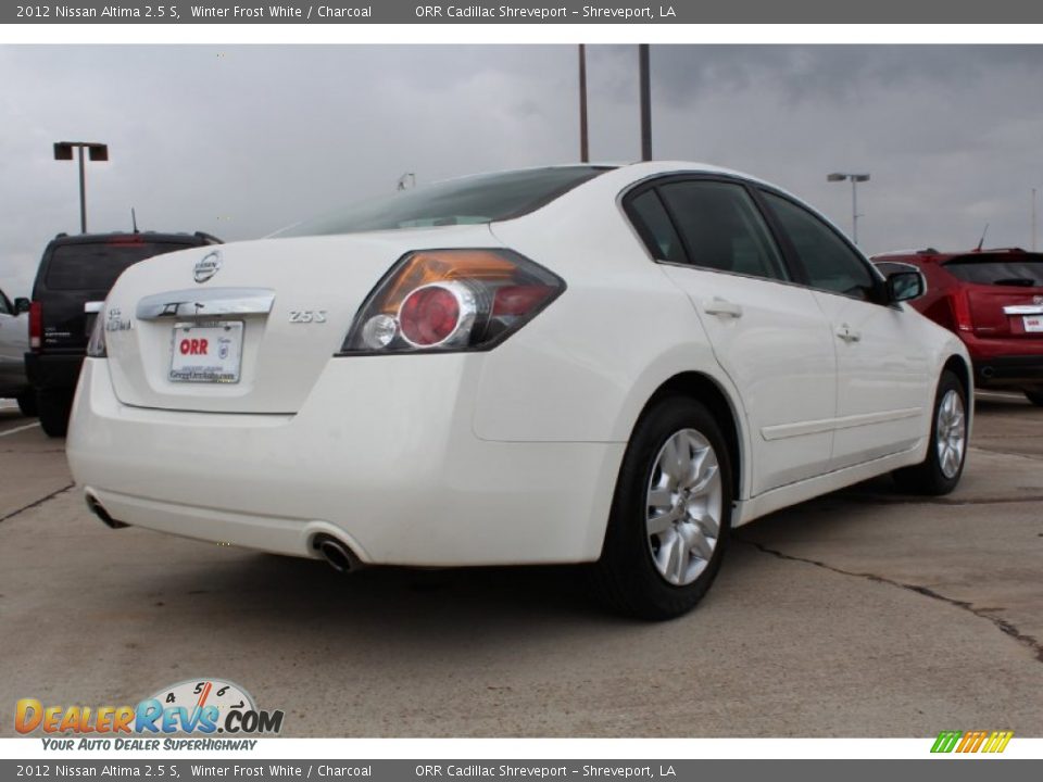 2012 Nissan Altima 2.5 S Winter Frost White / Charcoal Photo #4