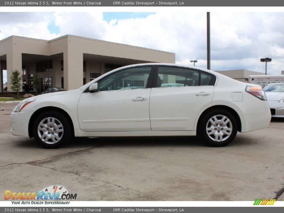 2012 Nissan Altima 2.5 S Winter Frost White / Charcoal Photo #5