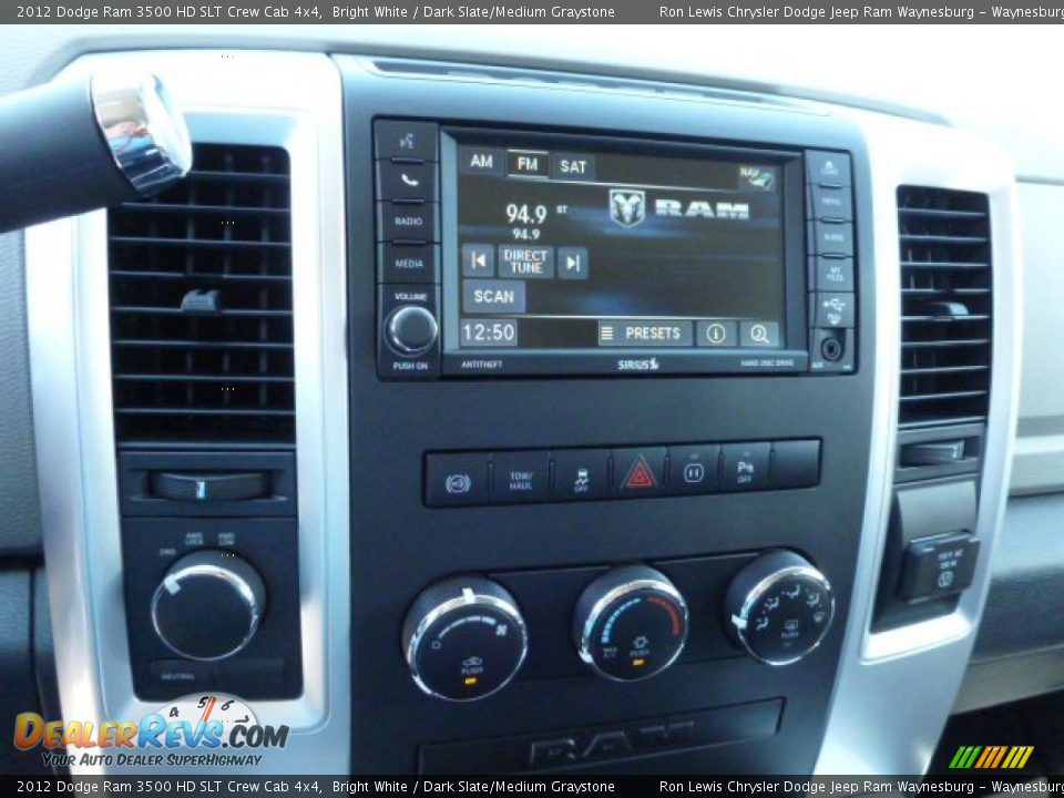 2012 Dodge Ram 3500 HD SLT Crew Cab 4x4 Bright White / Dark Slate/Medium Graystone Photo #17
