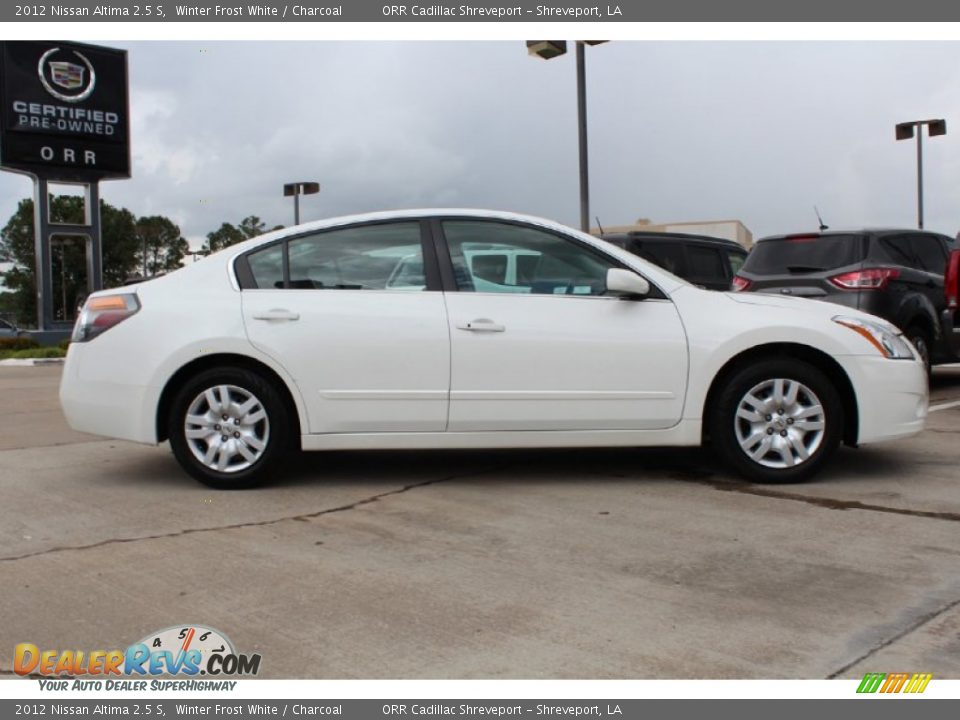 2012 Nissan Altima 2.5 S Winter Frost White / Charcoal Photo #6