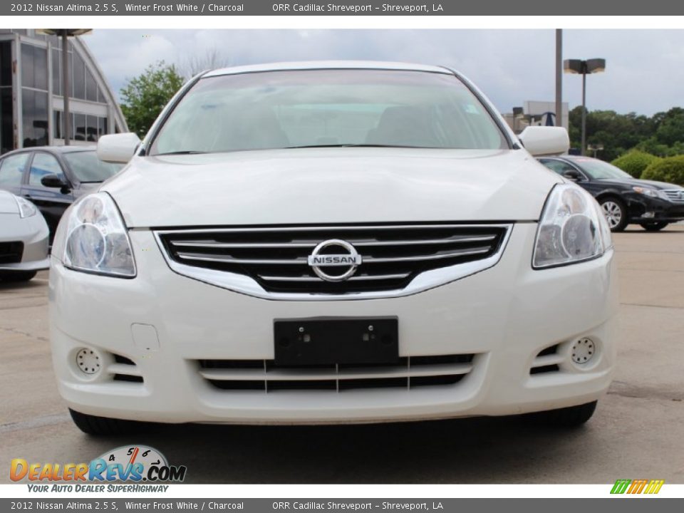2012 Nissan Altima 2.5 S Winter Frost White / Charcoal Photo #7