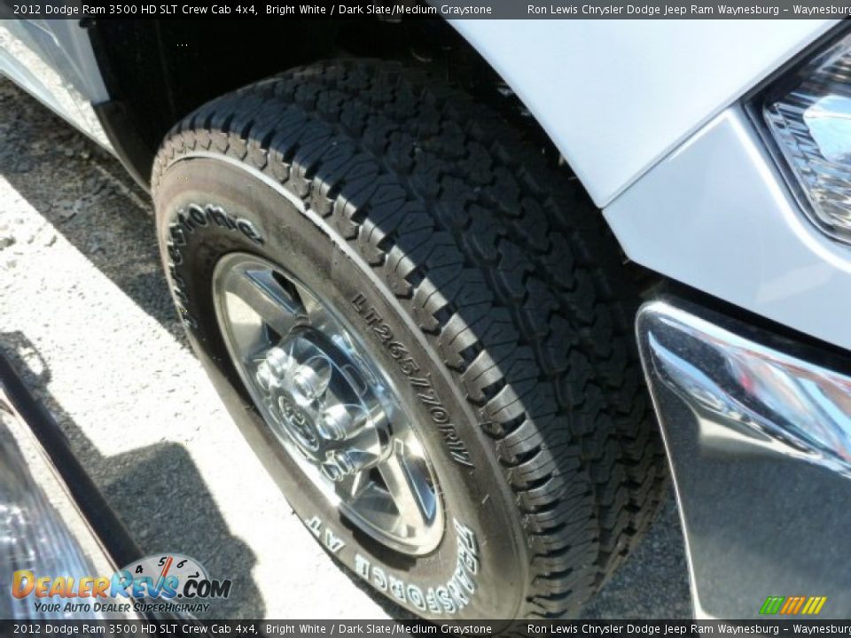 2012 Dodge Ram 3500 HD SLT Crew Cab 4x4 Bright White / Dark Slate/Medium Graystone Photo #19