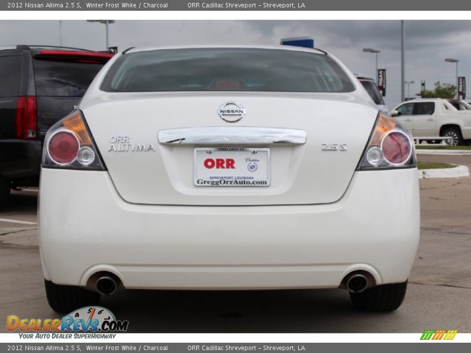2012 Nissan Altima 2.5 S Winter Frost White / Charcoal Photo #8