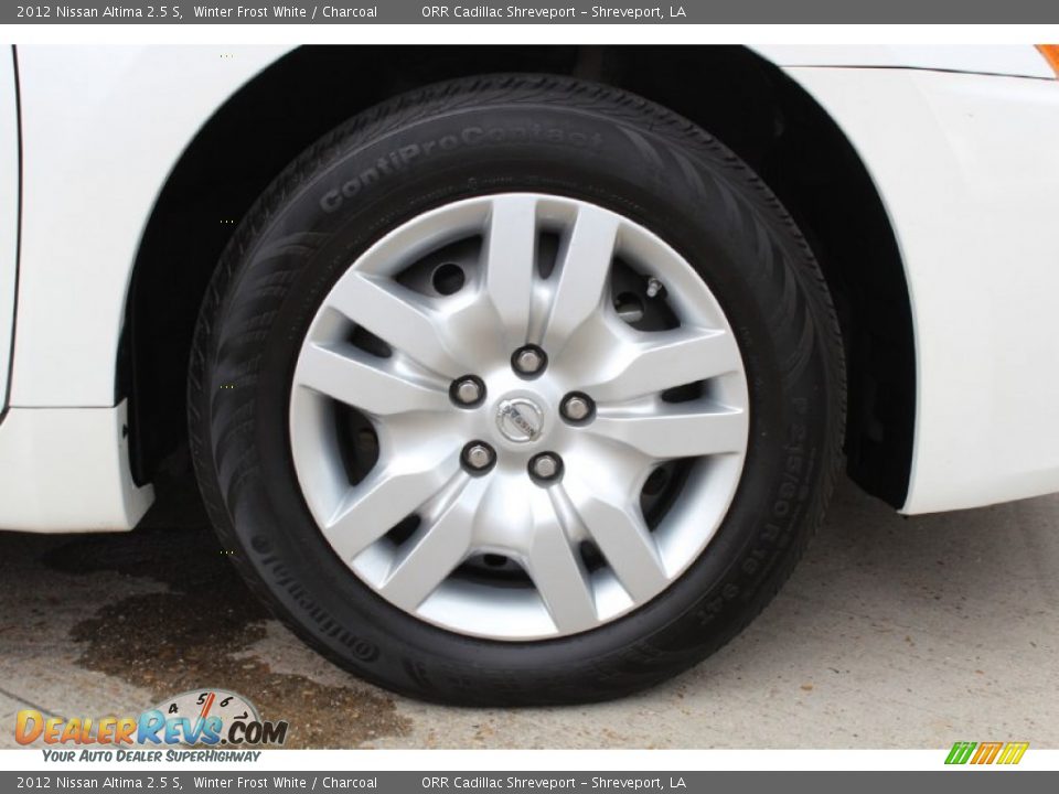 2012 Nissan Altima 2.5 S Winter Frost White / Charcoal Photo #11