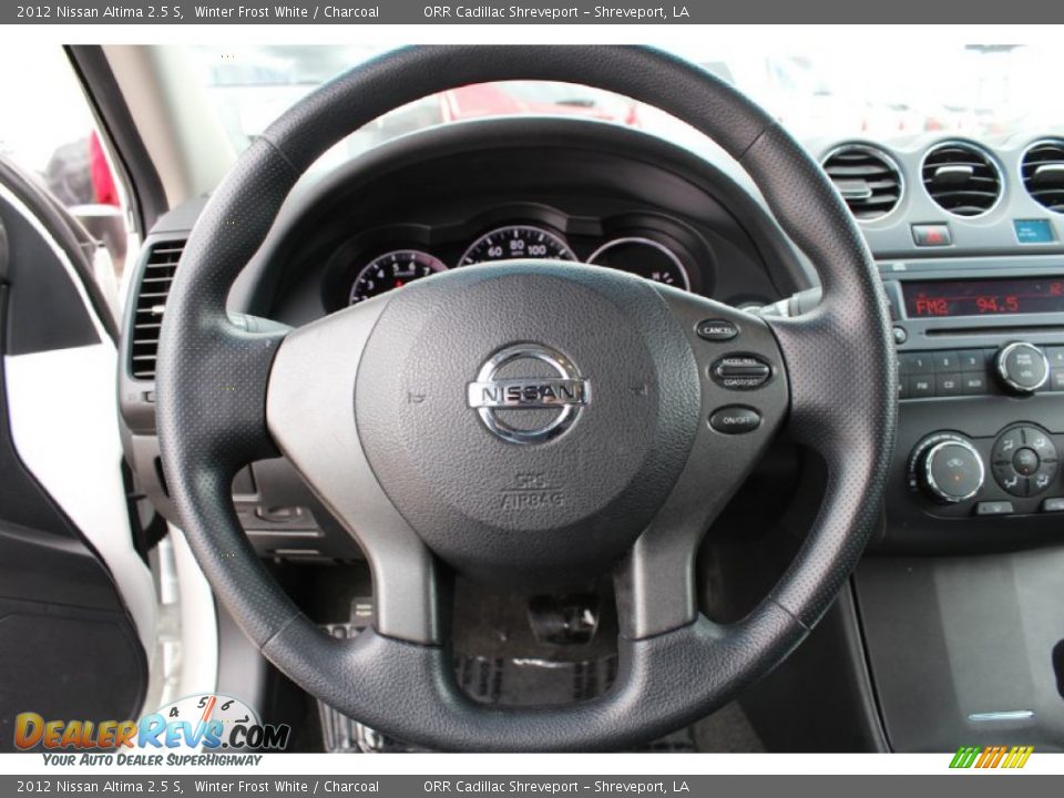 2012 Nissan Altima 2.5 S Winter Frost White / Charcoal Photo #14