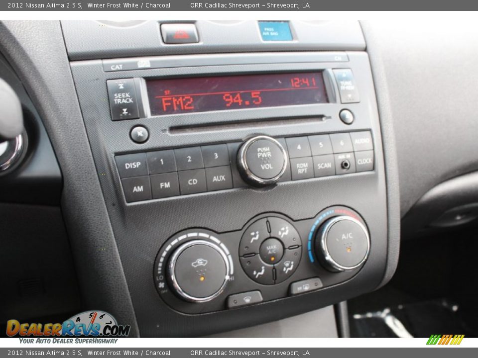 2012 Nissan Altima 2.5 S Winter Frost White / Charcoal Photo #26