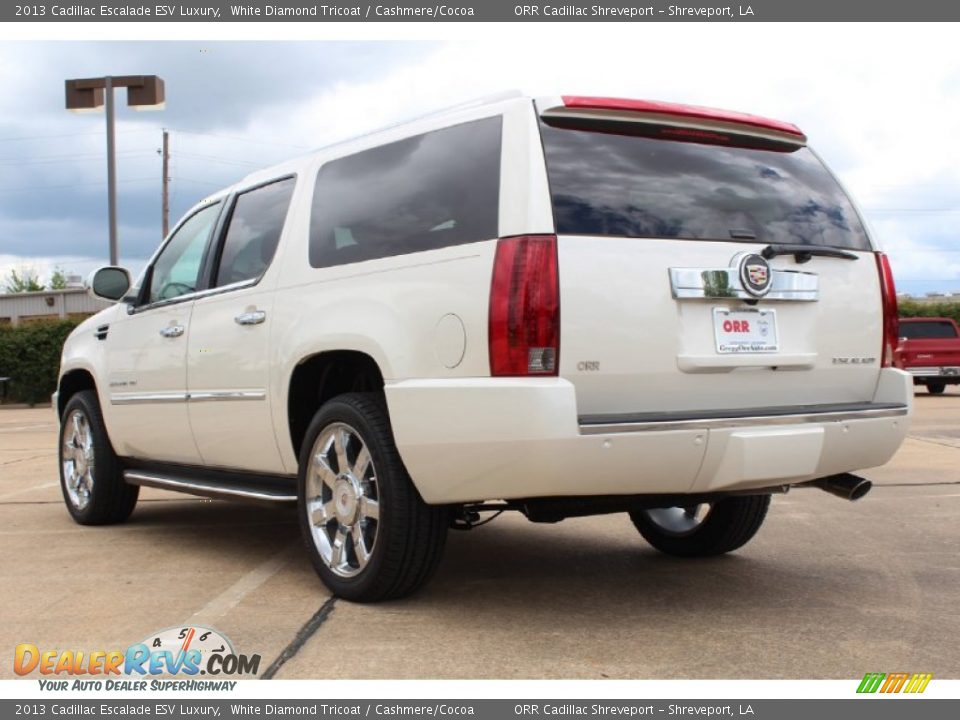 2013 Cadillac Escalade ESV Luxury White Diamond Tricoat / Cashmere/Cocoa Photo #3